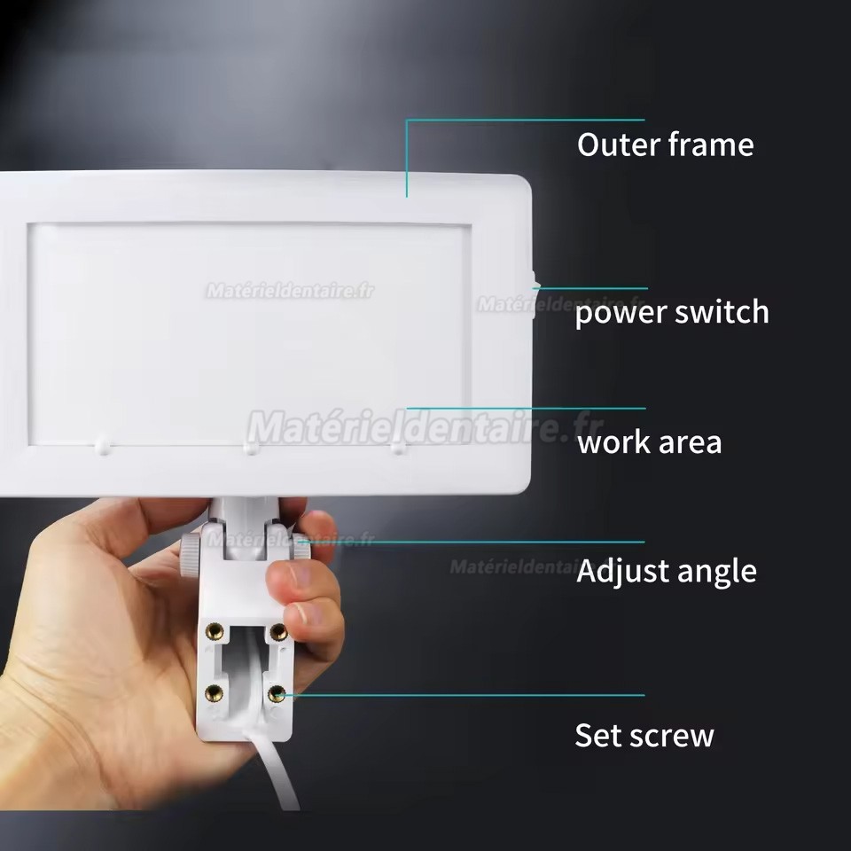 Négatoscope radiographie dentaire 24 V pour fauteuil dentaire
